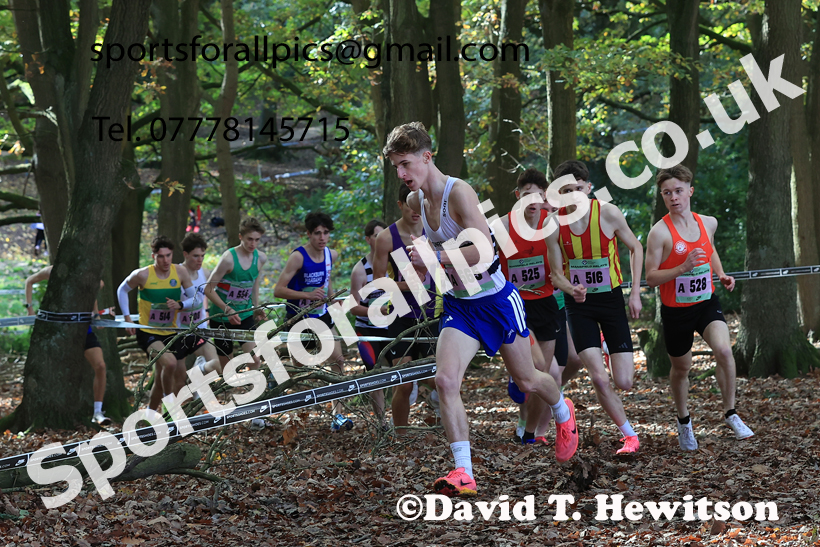 Junior Mens 2025 National Cross Country Relays, Berry Hill Park, Mansfield. Photo: David T. Hewitson/Sports for All Pics